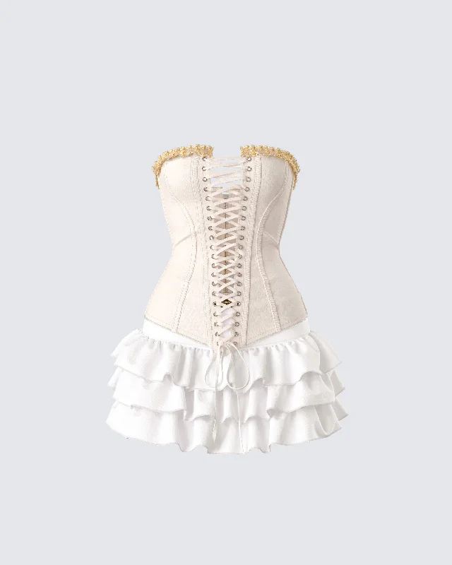 Tameka Ivory Ruffle Set