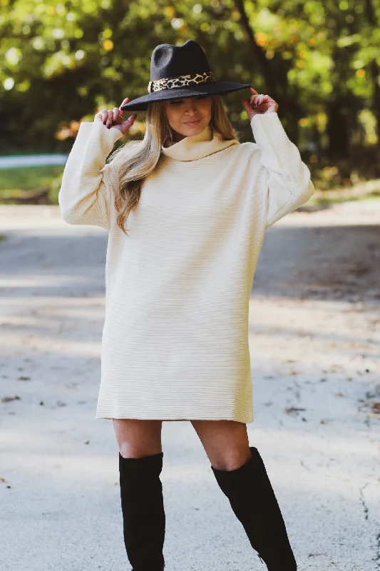 Boxy Sweater Mini Dress