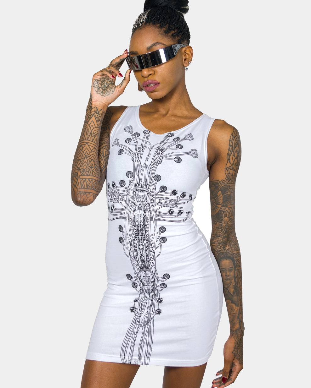 TREE OF LIFE BODYCON DRESS