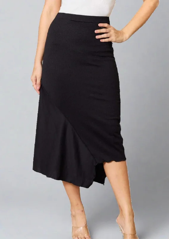 Culture Code Full Size High Waist Midi Skirt