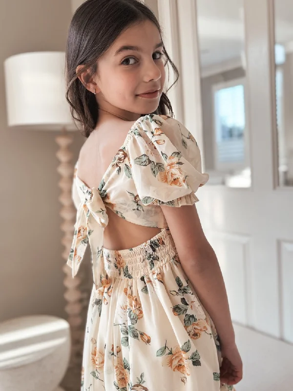 Matilda Girls Yellow Floral Dress