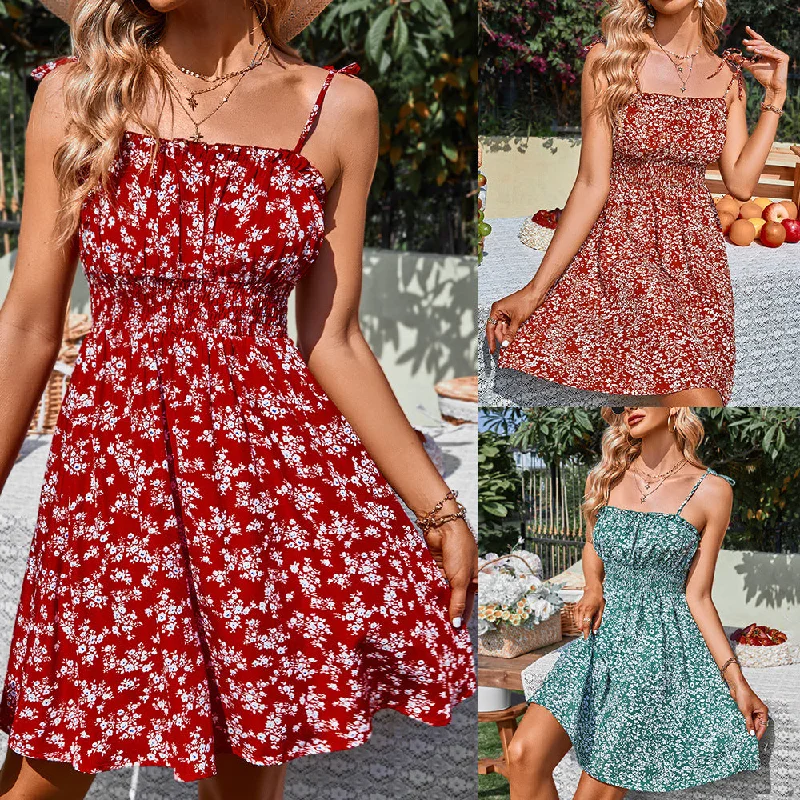 Summer Floral Dress, Bohemian Dress For Women