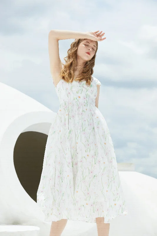 ST | Lotus Sweetheart Floral Dress